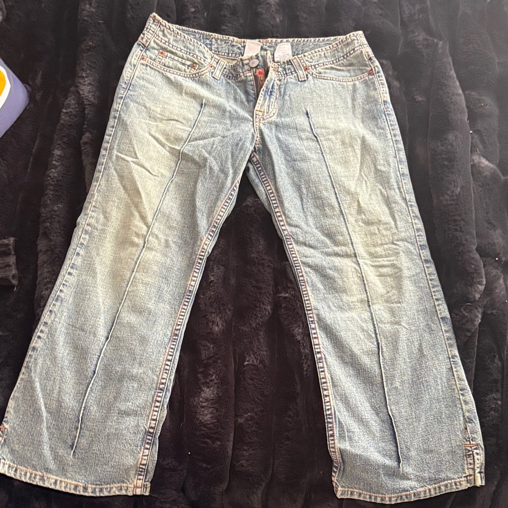Lucky Brand Vintage Crop Blue Denim Jeans